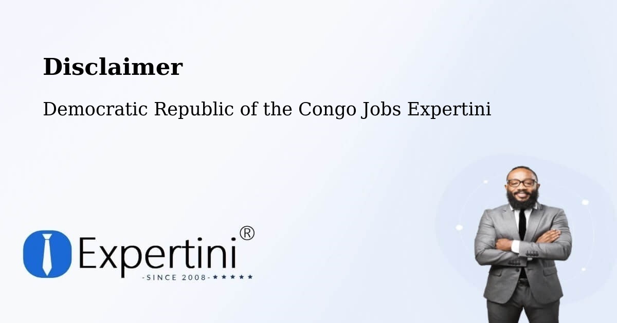 Disclaimer – Lukolela - Democratic Republic of the Congo Jobs Expertini