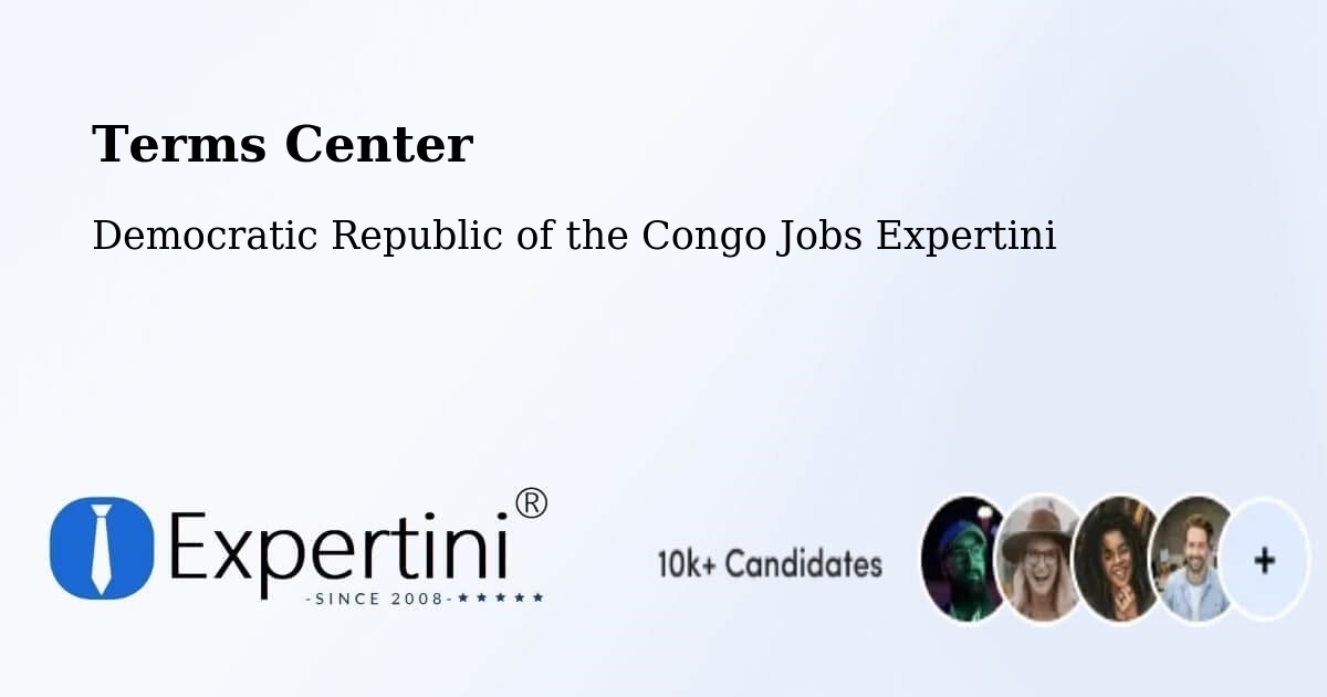 Terms of Service – Lukolela - Democratic Republic of the Congo Jobs Expertini